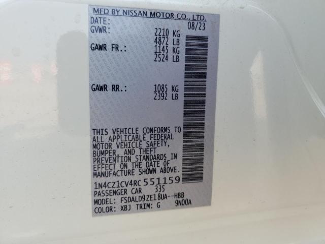 2024 NISSAN LEAF SV PL - 1N4CZ1CV4RC551159