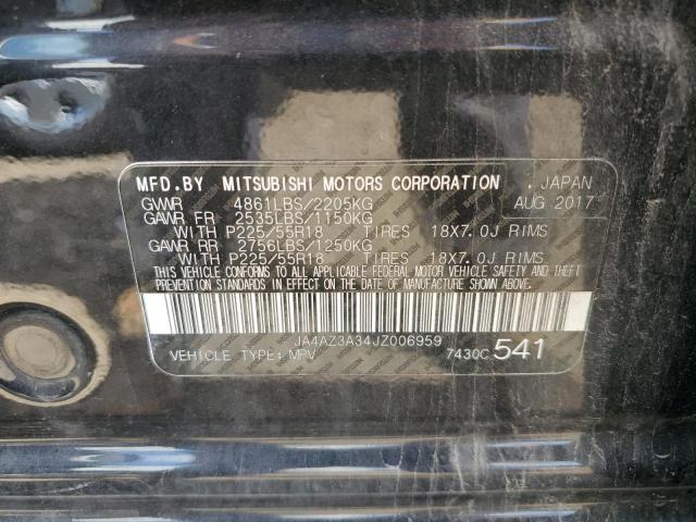 2018 MITSUBISHI OUTLANDER - JA4AZ3A34JZ006959