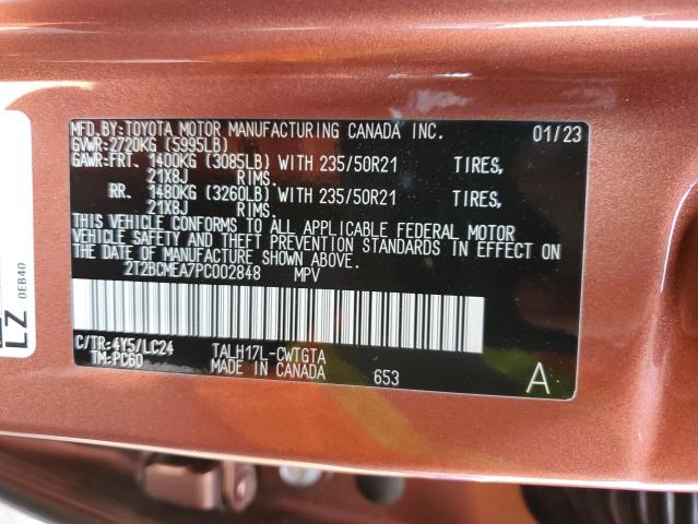 2023 LEXUS RX 500H F 2T2BCMEA7PC002848