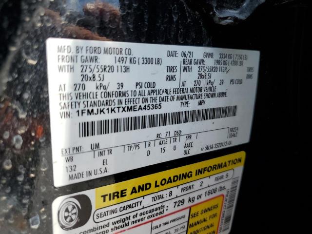 2021 FORD EXPEDITION - 1FMJK1KTXMEA45365