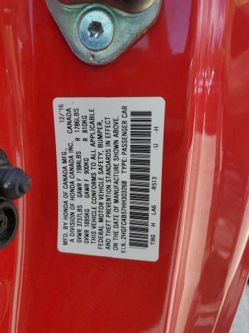 2017 HONDA 1100CC 2HGFC4B57HH303268