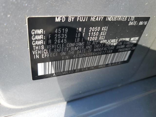 2017 SUBARU LEGACY SPO 4S3BNAS66H3017199