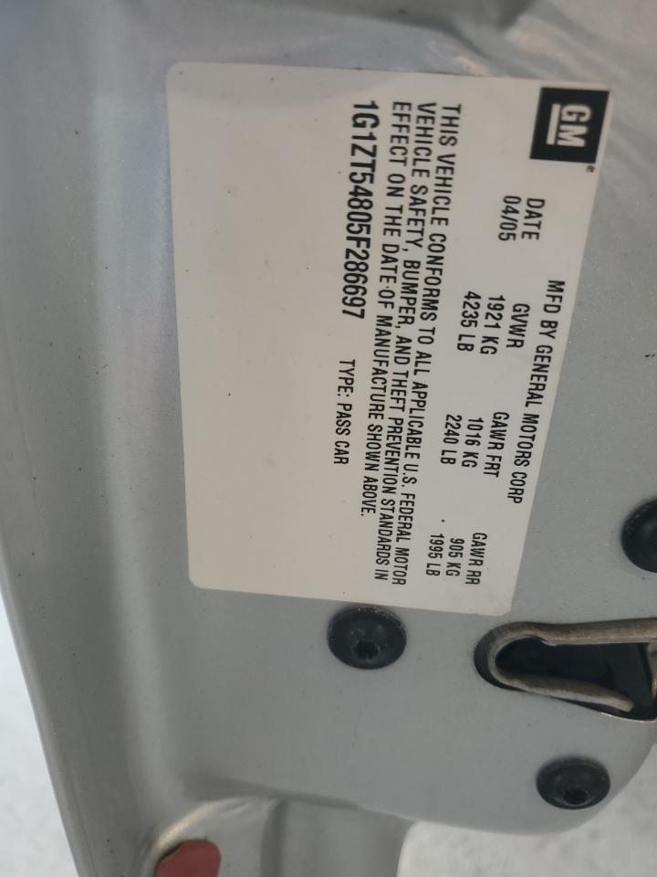 1G1ZT54805F286697 2005 Chevrolet Malibu Ls