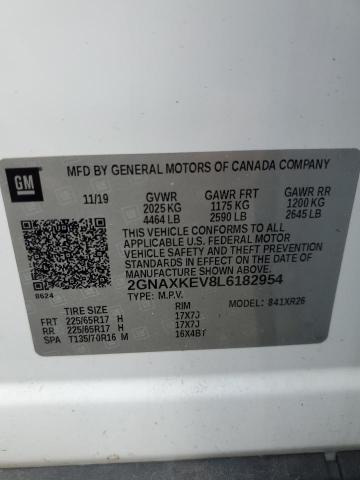 2020 CHEVROLET EQUINOX LT - 2GNAXKEV8L6182954