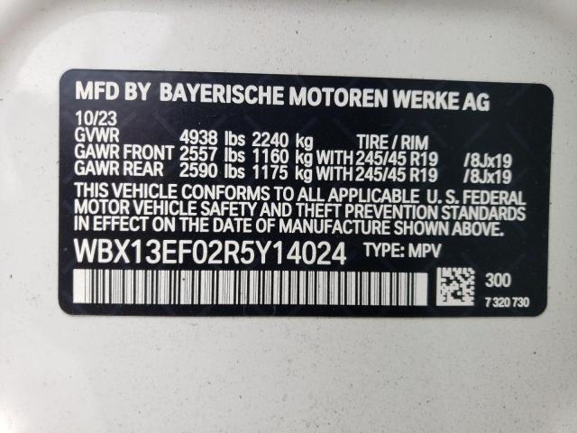 VIN WBX13EF02R5Y14024 2024 BMW X1, M35I no.13