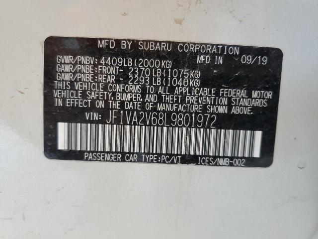 2020 SUBARU WRX STI LI - JF1VA2V68L9801972