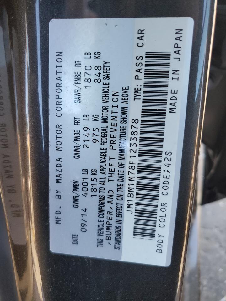 JM1BM1M78F1233878 2015 Mazda 3 Grand Touring