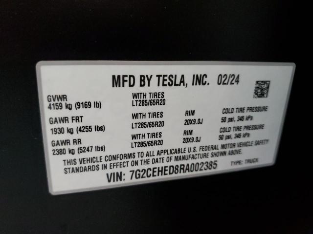 2024 TESLA CYBERTRUCK 7G2CEHED8RA002385
