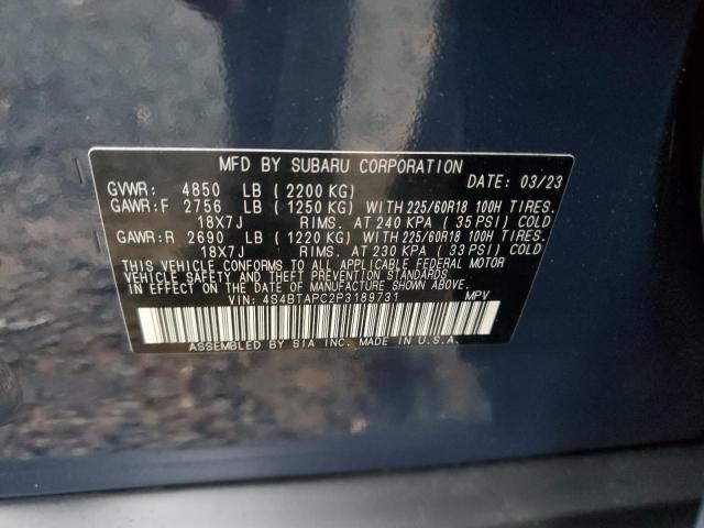 2023 SUBARU OUTBACK TO - 4S4BTAPC2P3189731