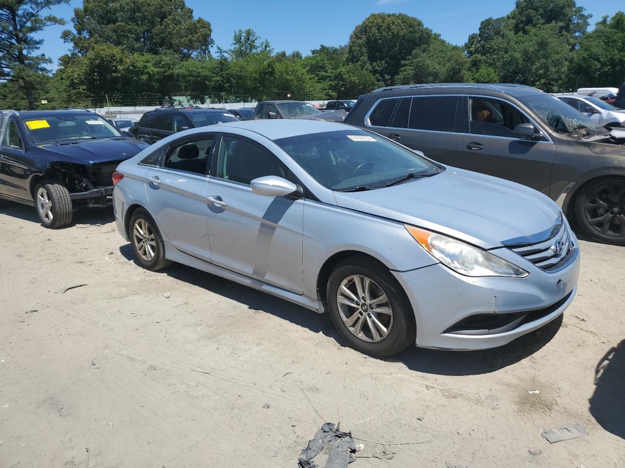 Lot #2735696789 2014 HYUNDAI SONATA GLS