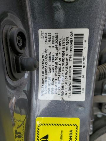 2018 HONDA CIVIC EX - 2HGFC2F74JH501697