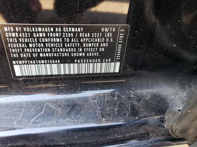 2016 VOLKSWAGEN E-GOLF SEL - WVWPP7AU1GW915046