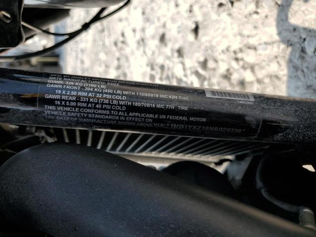 2022 HARLEY-DAVIDSON FXLRST 1HD1YXZ16NB029336