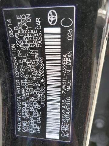 VIN JTDZN3EU3E3363694 2014 Toyota Prius no.13