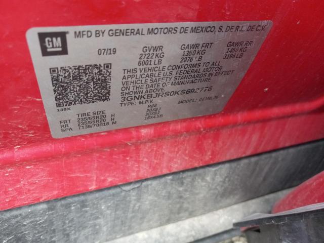 2019 CHEVROLET BLAZER RS - 3GNKBJRS0KS692776