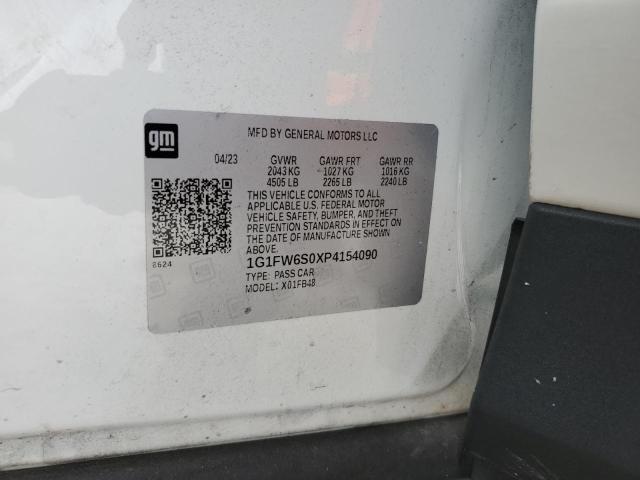 2023 Chevrolet Bolt Ev 1Lt VIN: 1G1FW6S0XP4154090 Lot: 61515924