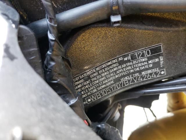 2011 BMW S 1000 RR - WB1051707BZV42642