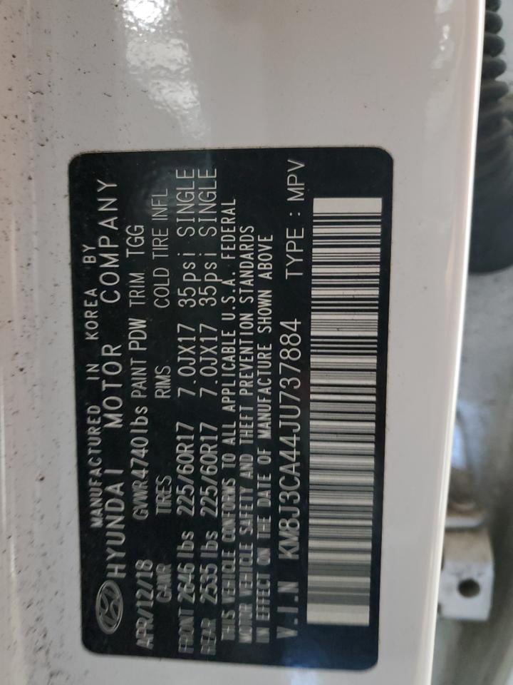 KM8J3CA44JU737884 2018 Hyundai Tucson Sel