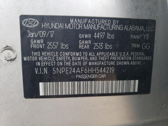 2017 HYUNDAI SONATA SE - 5NPE24AF6HH544219