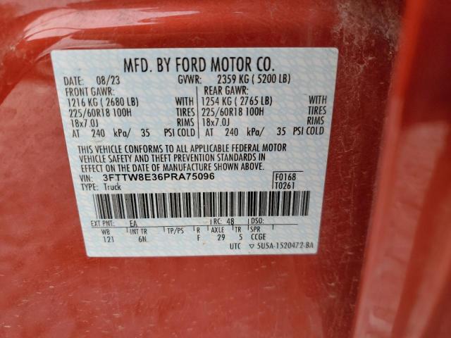 2023 FORD MAVERICK X - 3FTTW8E36PRA75096