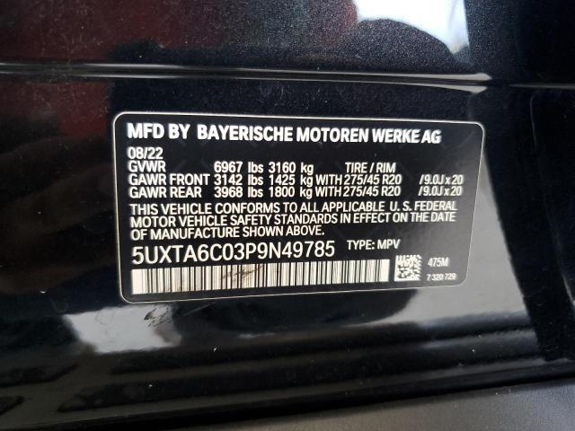 VIN 5UXTA6C03P9N49785 2023 BMW X5, Xdrive45E no.13