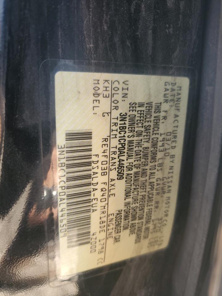 3N1BC1CP0AL446509 2010 Nissan Versa S