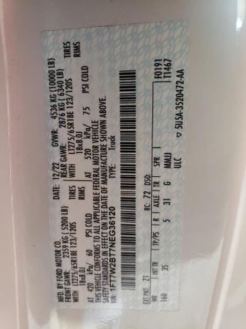 2022 FORD F250 XLT 1FT7W2BT7NEG36120