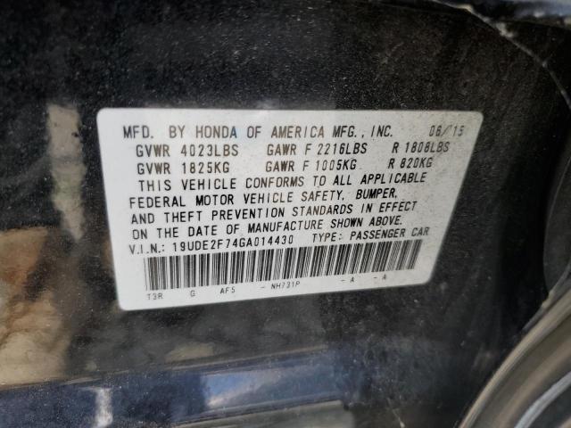 2016 ACURA ILX PREMIU - 19UDE2F74GA014430