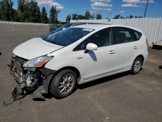 TOYOTA PRIUS V 2014 white  hybrid engine JTDZN3EU2E3308797 photo #1