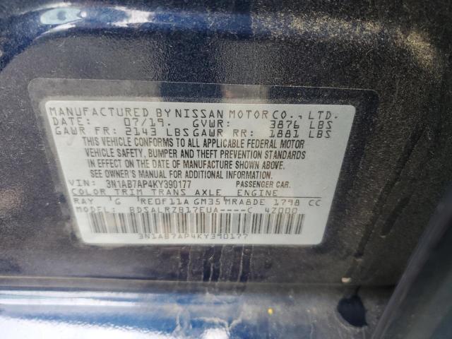 2019 NISSAN SENTRA S - 3N1AB7AP4KY390177