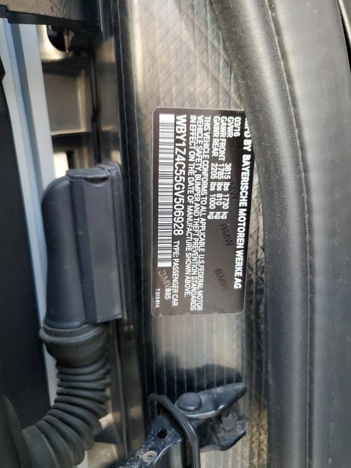 WBY1Z4C55GV506928 2016 BMW I3 Rex