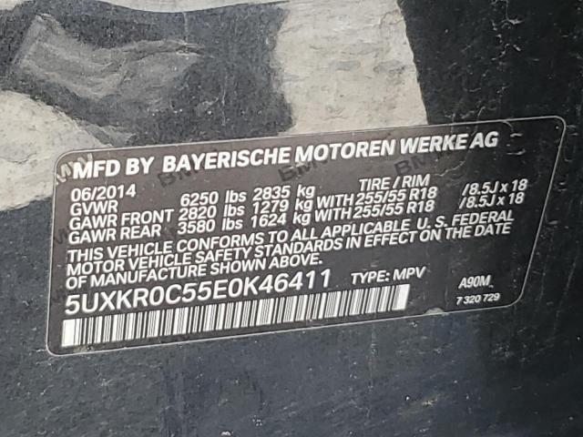 VIN 5UXKR0C55E0K46411 2014 BMW X5, Xdrive35I no.13