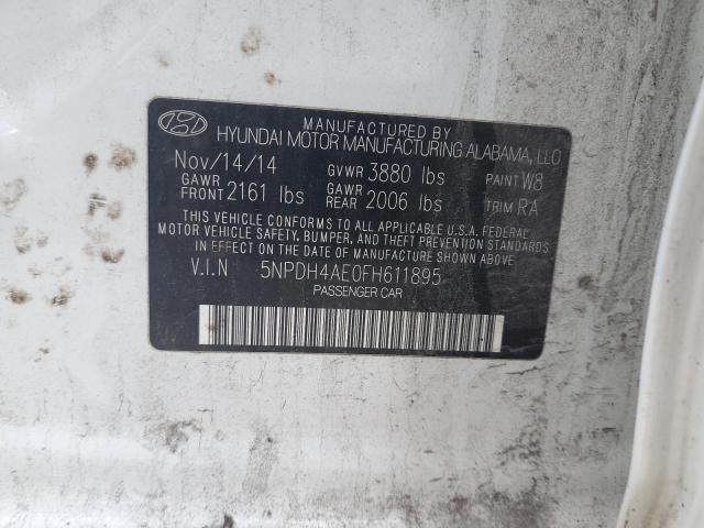 VIN 5NPDH4AE0FH611895 2015 Hyundai Elantra, SE no.12