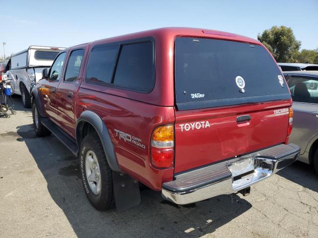 TOYOTA TACOMA DOU 2003 red  gas 5TEGN92N83Z203848 photo #3