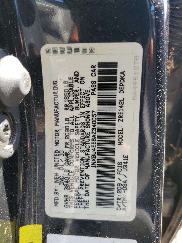 1NXBU4EE8AZ340057 2010 Toyota Corolla Base