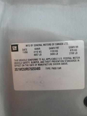 2007 Chevrolet Impala Lt VIN: 2G1WC58R579255480 Lot: 61639614