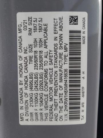 2021 HONDA CR-V EXL - 2HKRW1H8XMH416636