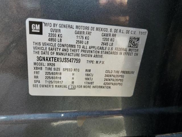 VIN 3GNAXTEX9JS547759 2018 Chevrolet Equinox, LT no.14