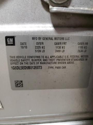 2011 Cadillac Cts Performance Collection VIN: 1G6DL5ED9B0126073 Lot: 61768504