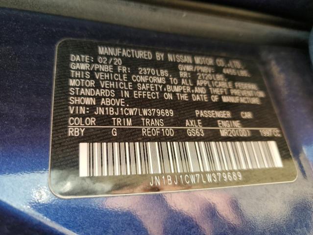 VIN JN1BJ1CW7LW379689 2020 Nissan Rogue, S no.13