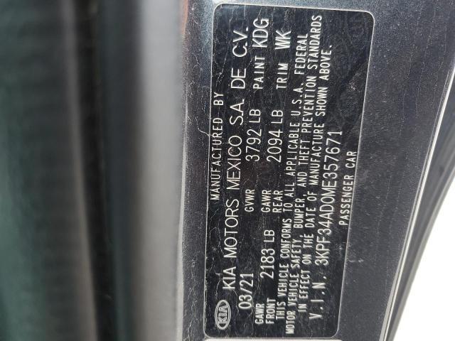 2021 KIA FORTE GT L - 3KPF34AD0ME357671