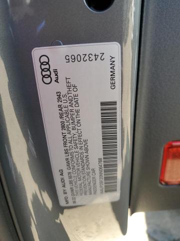 2022 Audi A7 Premium VIN: WAUP2BF20NN064768 Lot: 61910544