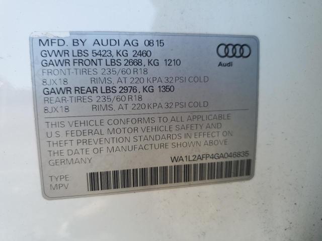 VIN WA1L2AFP4GA046835 2016 Audi Q5, Premium Plus no.13