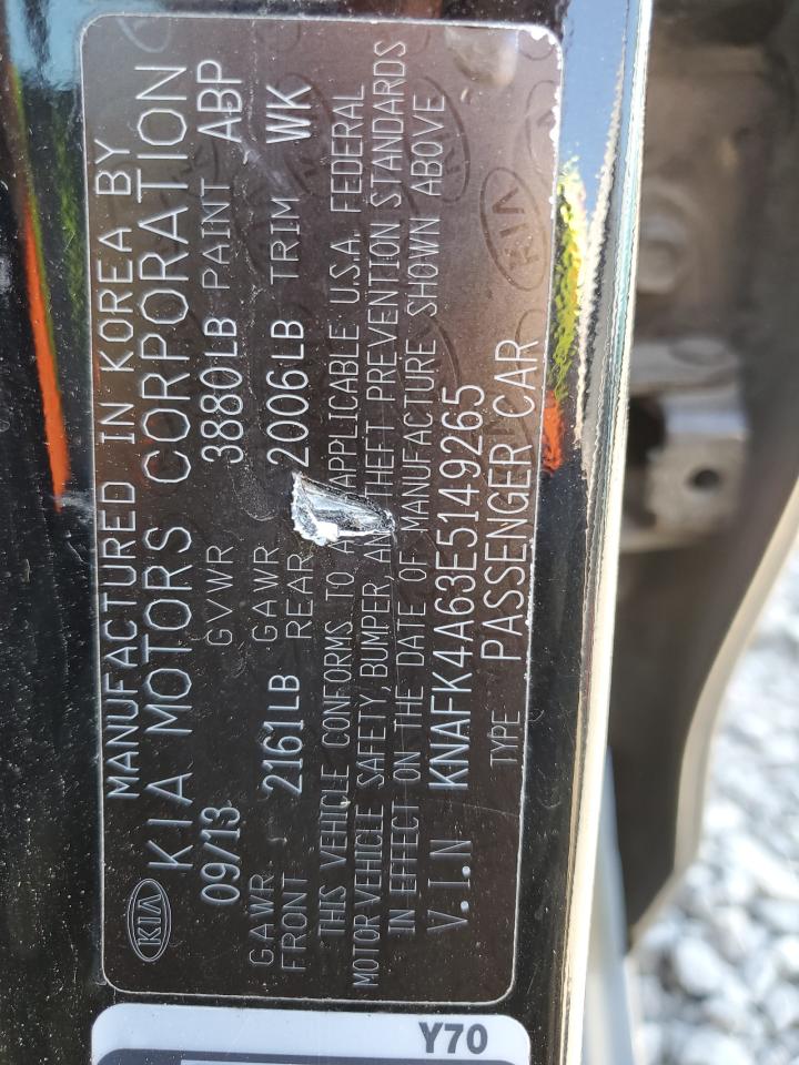 KNAFK4A63E5149265 2014 Kia Forte Lx