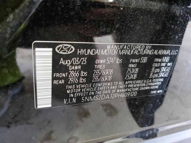 2023 Hyundai Santa Fe Sel VIN: 5NMS2DAJ2PH609120 Lot: 61609914