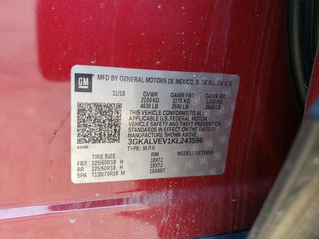 2019 GMC TERRAIN SL - 3GKALVEV1KL243596