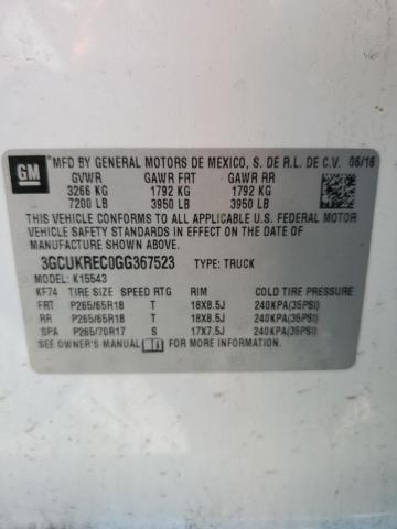 2016 CHEVROLET SILVERADO - 3GCUKREC0GG367523