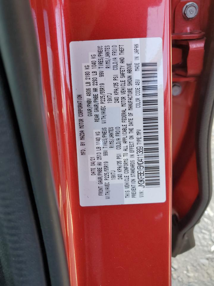 JM3KFBEY5M0411389 2021 Mazda Cx-5 Signature