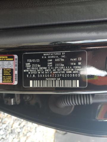 2023 Kia K5 Gt Line VIN: 5XXG64J23PG203803 Lot: 61839454