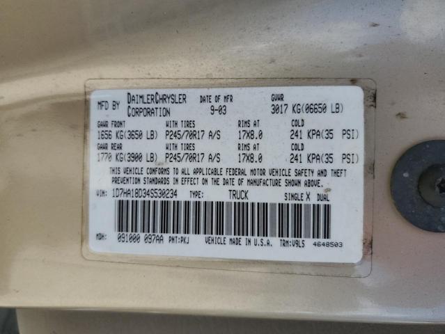 2004 Dodge Ram 1500 St VIN: 1D7HA18D34S530234 Lot: 61709314